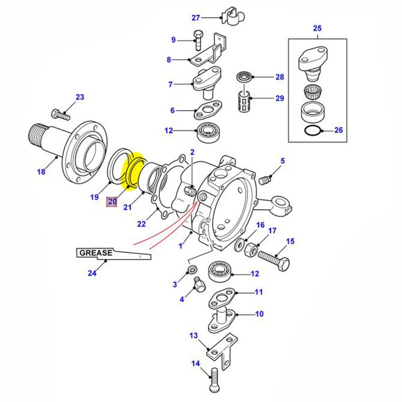 Joint spi intérieur de fusée