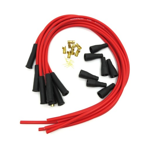 Kit fils de bougie silicone 6 cyl. - rouge