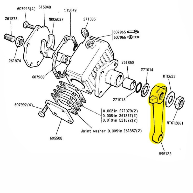 Bras colonne de direction 1956-84 - occasion