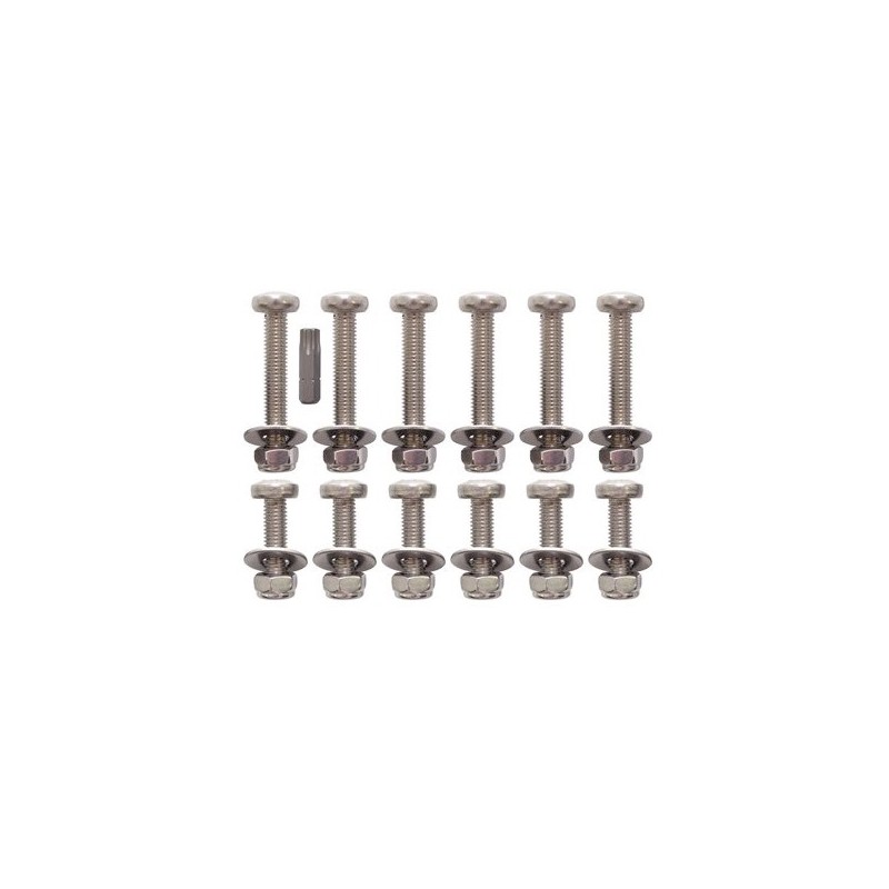 Puma rear safari door bolts kit - stainless steel