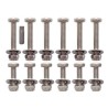Puma rear safari door bolts kit - stainless steel