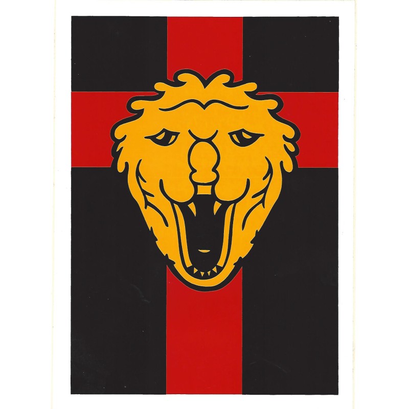 Autocollant armée belge - fond noir