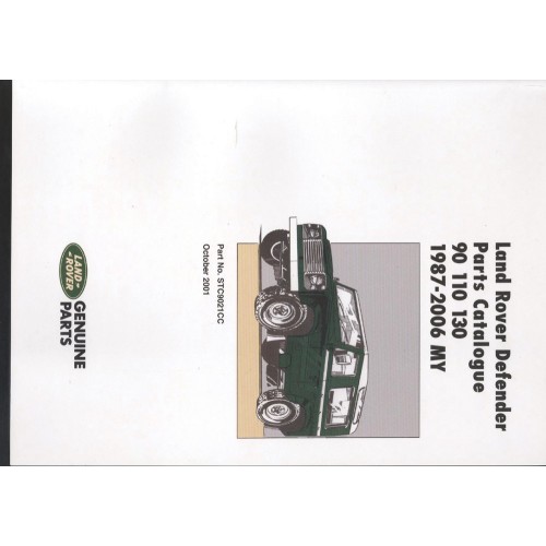 Manuel pièces détachées Defender 90", 110", 130" 1987-2006 - En anglais