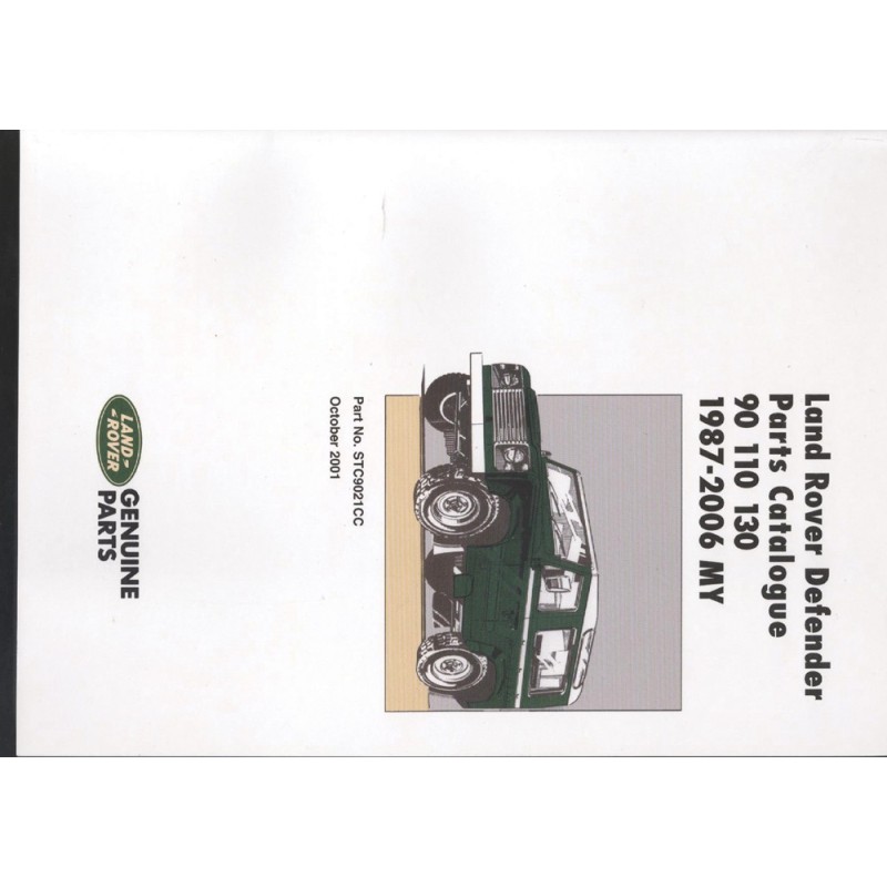 Manuel pièces détachées Defender 90", 110", 130" 1987-2006 - En anglais
