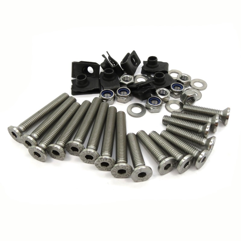 Kit boulonnerie inox pour 2 portes avant