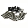 Kit boulonnerie inox pour 2 portes avant