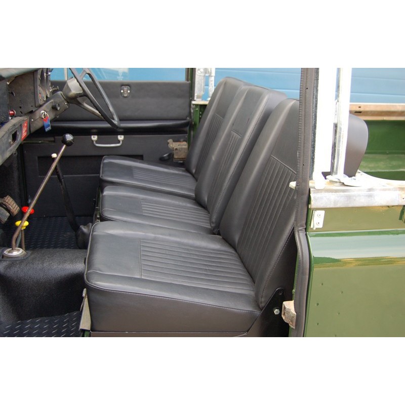 Deluxe front seat set black vinyl