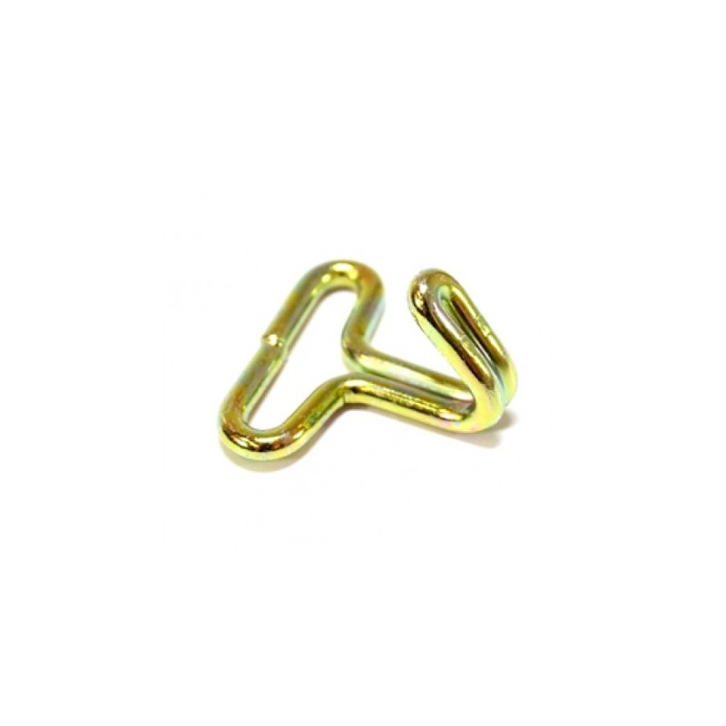 80" Series 1 brass coated webbing hooks