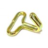80" Series 1 brass coated webbing hooks