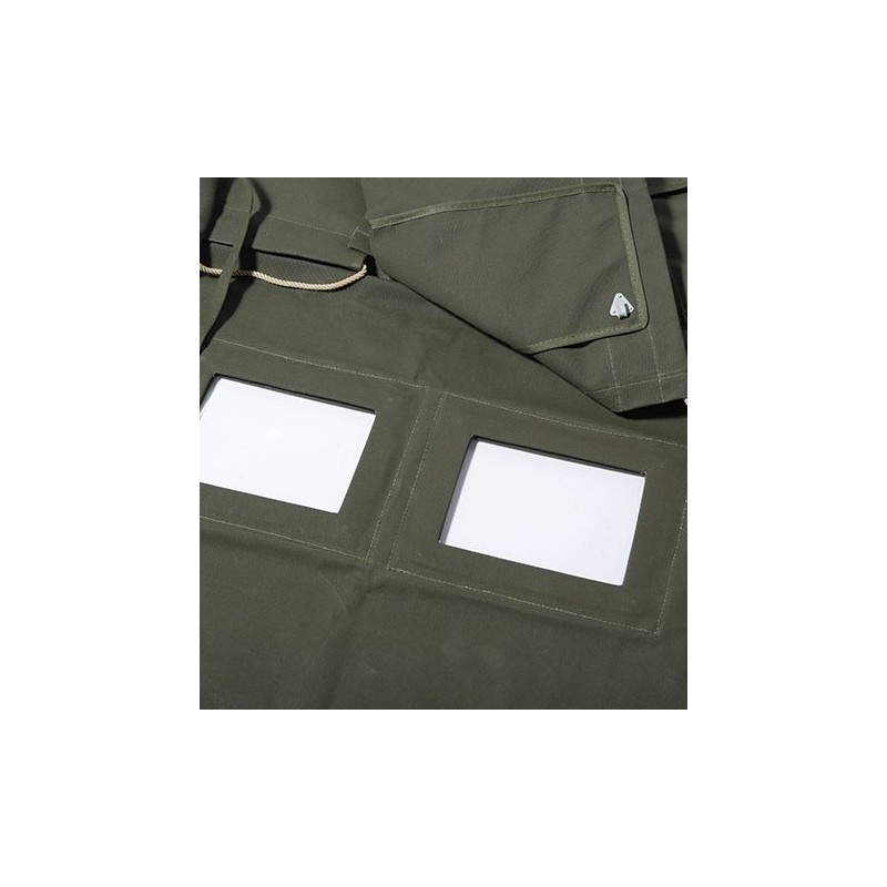 80" full hood rigid perspex windows - curved sticks