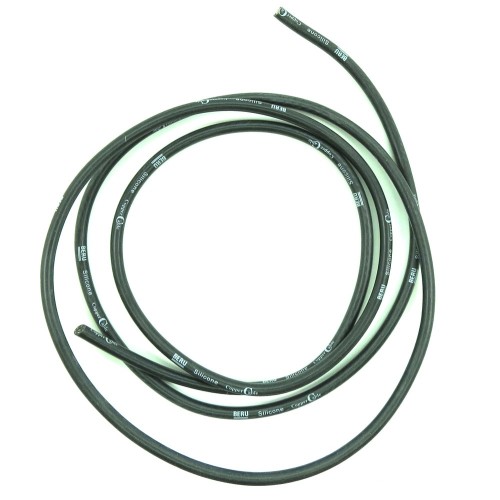 Fil de bougie noir 7mm silicone