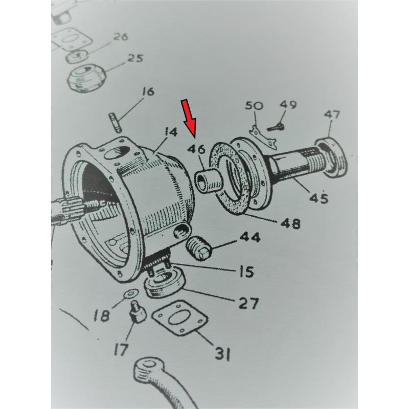 Bush for driving shaft