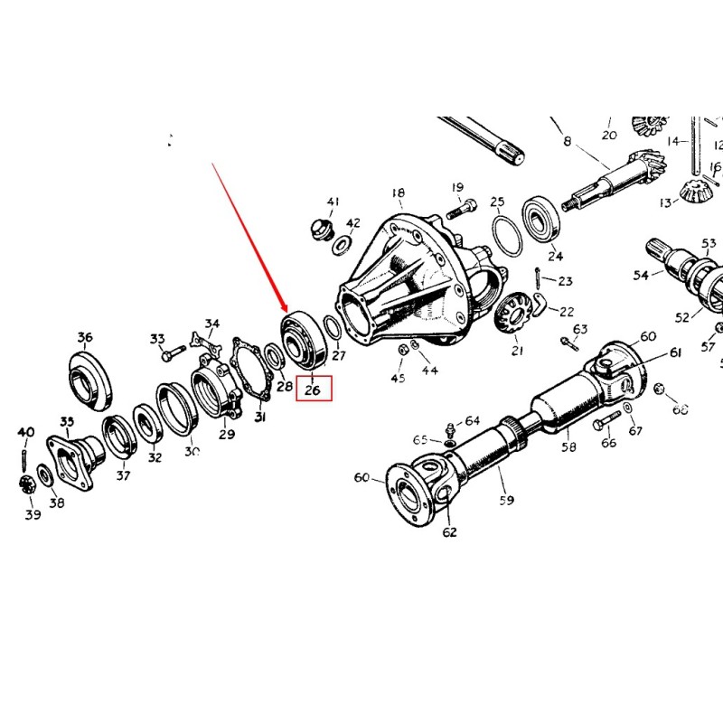 Differential oouter bearing 1948-94