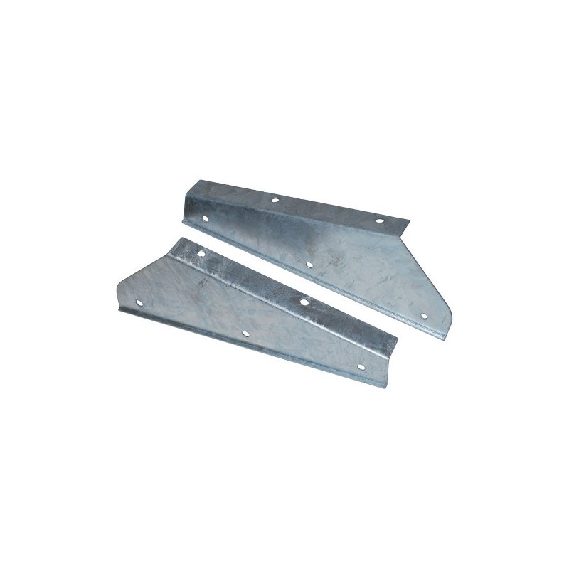 Galvanised front mudflap brackets - pair