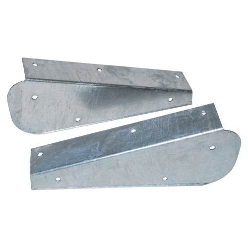 Galvanised front mudflap brackets - pair
