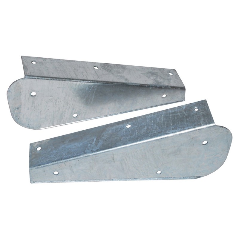 Galvanised front mudflap brackets - pair