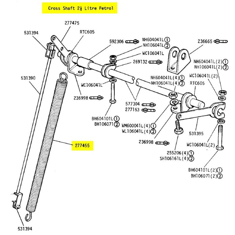Ressort de rappel pédale d'accélérateur