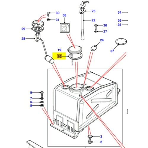 Fuel filler cap seal ring