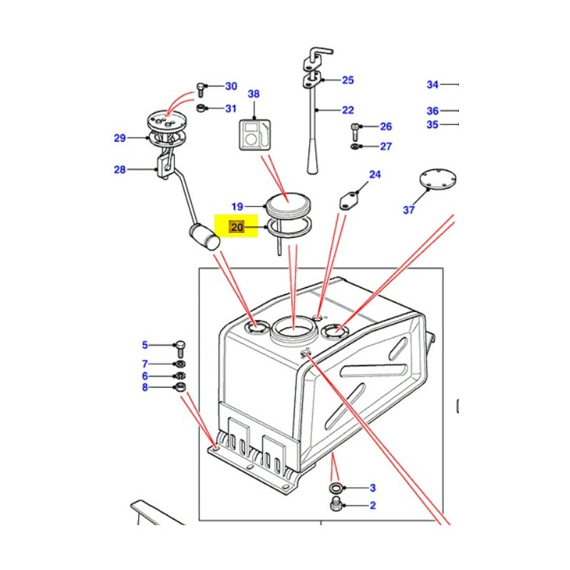 Fuel filler cap seal ring