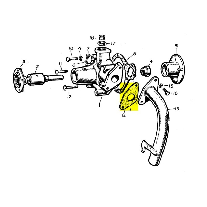Joint coude d'entrée