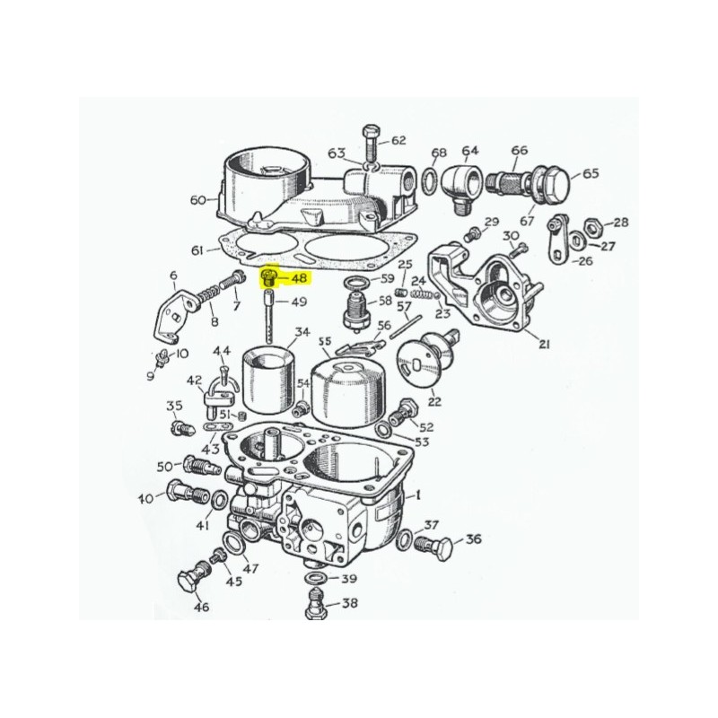 Ajustage d'automaticité pour carburateur Solex 32PB1-2