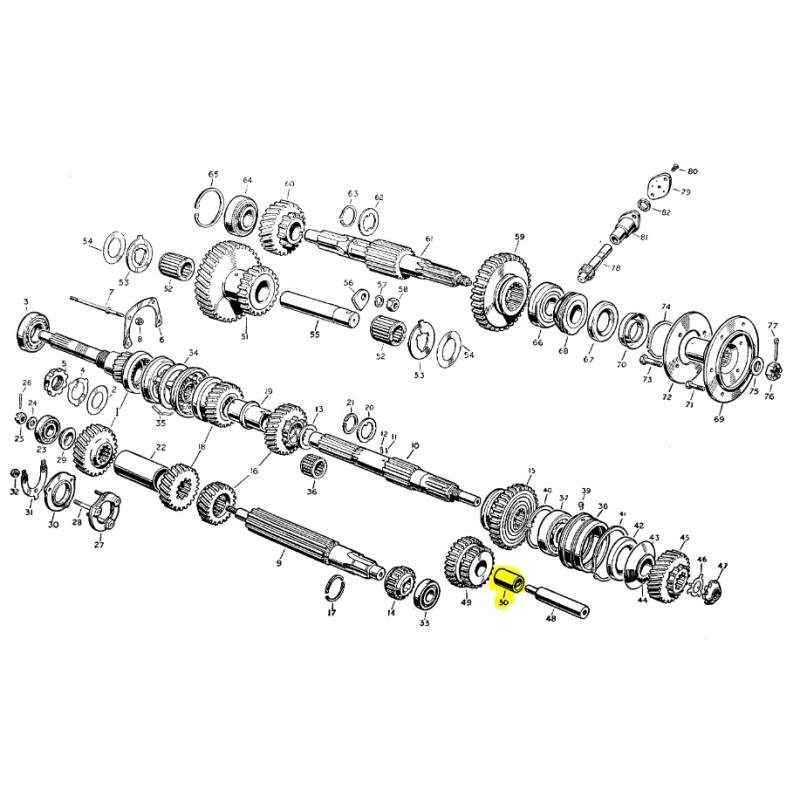 Bush for reverse gear