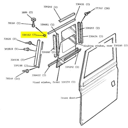 Buffer for sliding window at top