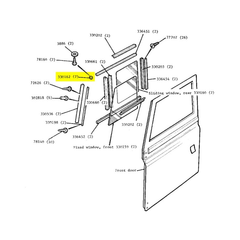 Buffer for sliding window at top